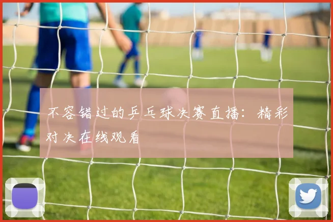 不容错过的乒乓球决赛直播：精彩对决在线观看